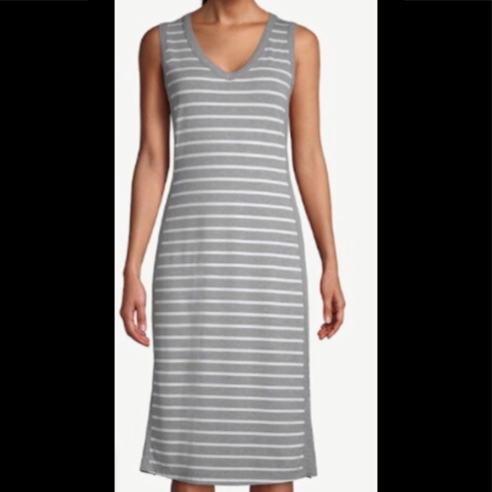 Chico’s Zenergy Sleeveless Midi Sz 1 Gray